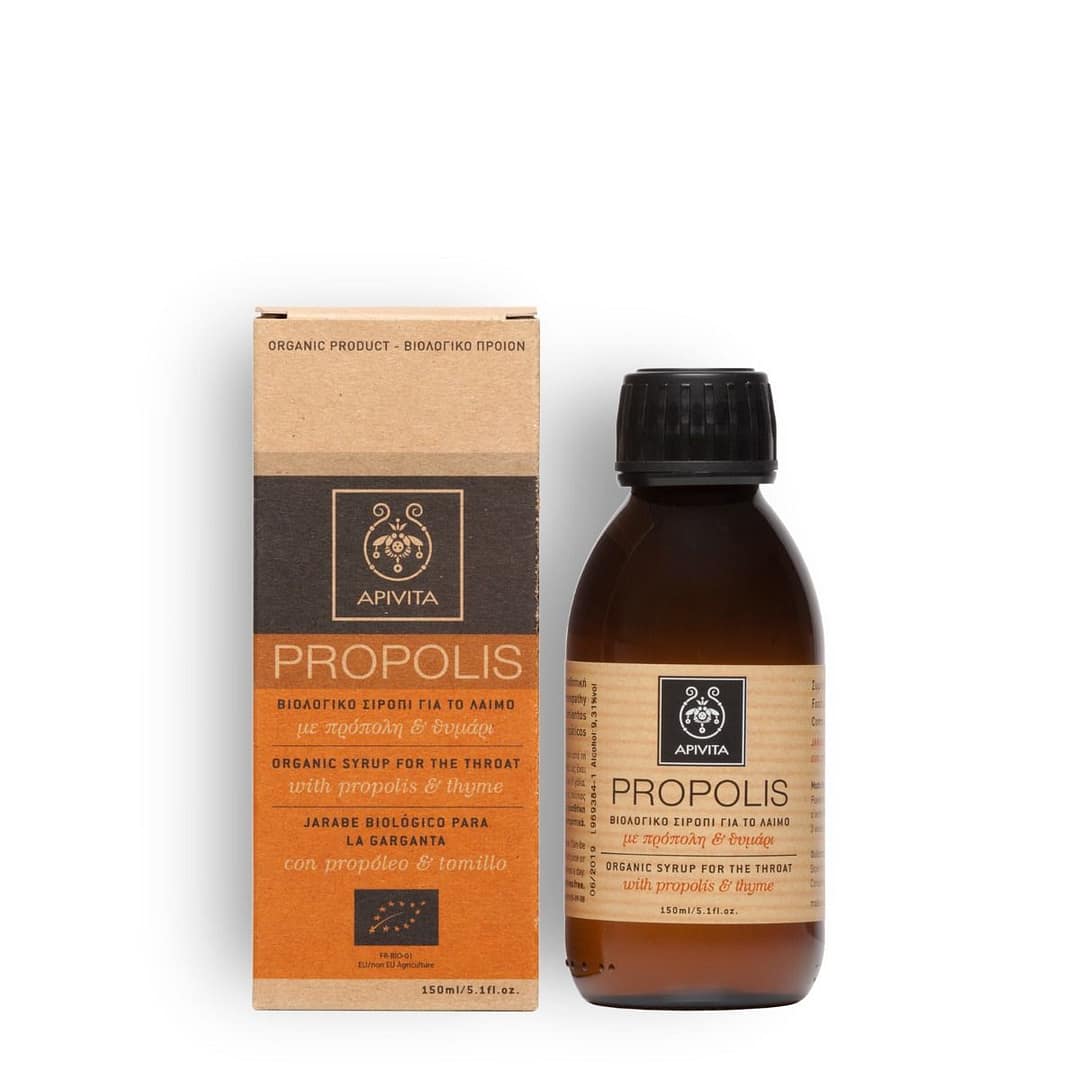<p style="text-align: center;"><strong>PROPOLIS</strong></p><p>Βιολογικό Σιρόπι για το Λαιμό - Συμπλήρωμα διατροφής</p>