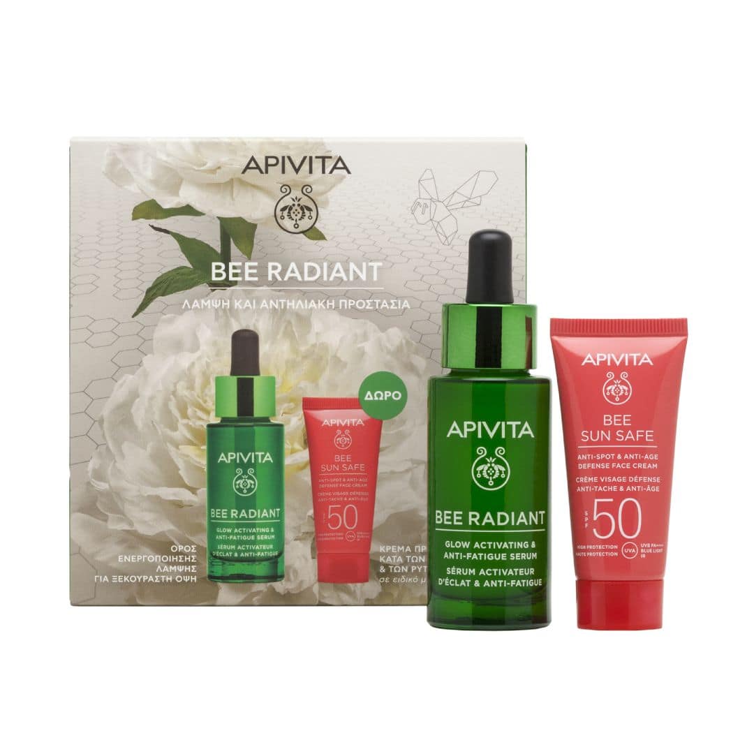 <p style="text-align: center;"><strong>BEE RADIANT</strong></p><p>BEE RADIANT Λάμψη Αντηλιακή Προστασία - Σετ Δώρο</p>