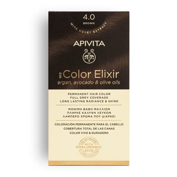 <p style="text-align: center;"><strong>MY COLOR ELIXIR</strong></p><p>Βαφή Μαλλιών Καστανό 4.0</p>