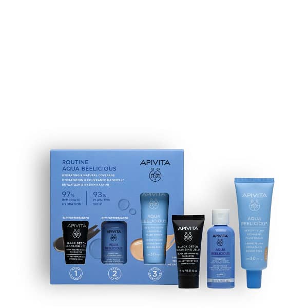 <p style="text-align: center;"><strong>AQUA BEELICIOUS</strong></p><p>Ρουτίνα Aqua Beelicious για Ενυδάτωση  Φυσική Κάλυψη</p>