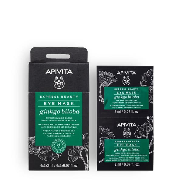 <p style="text-align: center;"><strong>EXPRESS BEAUTY</strong></p><p>Μάσκα Ματιών Ginkgo Biloba για Μαύρους Κύκλους και Σημάδια Κούρασης</p>
