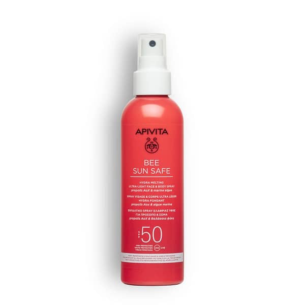 <p style="text-align: center;"><strong>BEE SUN SAFE</strong></p><p>Ενυδατικό Spray Ελαφριάς Υφής για Πρόσωπο  Σώμα SPF50</p>